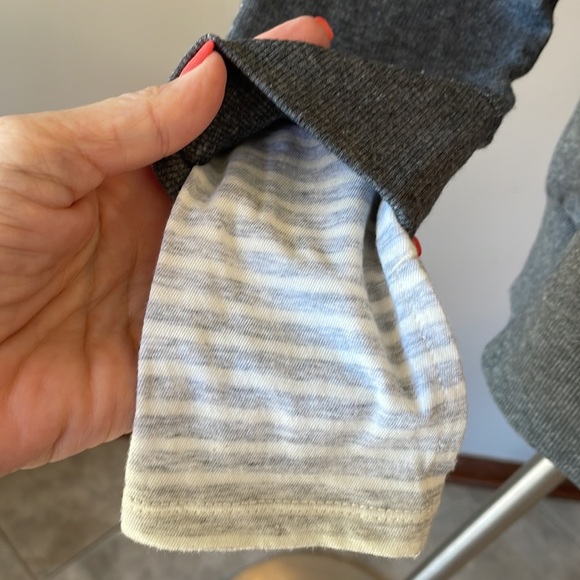 GREY STATE women’s eco friendly V sweatshirt / Terry inside relaxed fit gray M - Picture 9 of 12